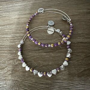 Alex and Ani Purple Heart set